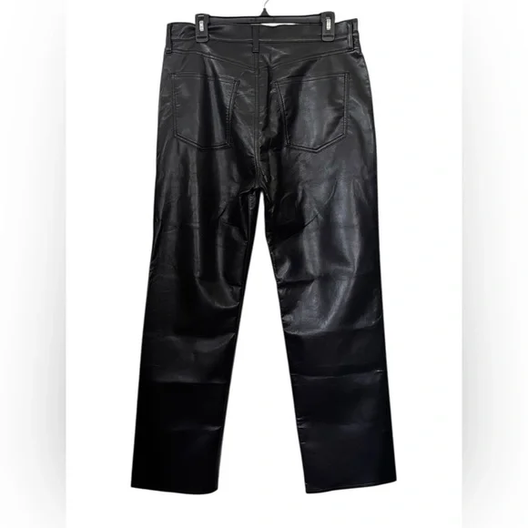 NWT Agolde 90s Pinch Waist Recycled Leather High Rise Pants Size 31 - Picture 8 of 11